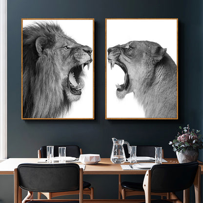 Quadro animale bianco nero