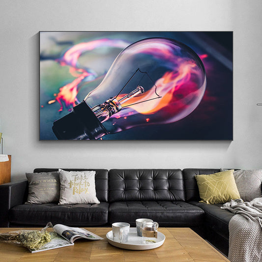 Quadro su tela Lampadina accesa