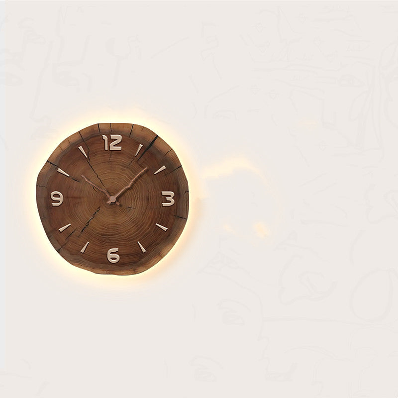 Orologio LED Legno