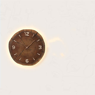 Orologio LED Legno