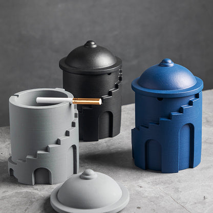 Posacenere nordico con coperchio