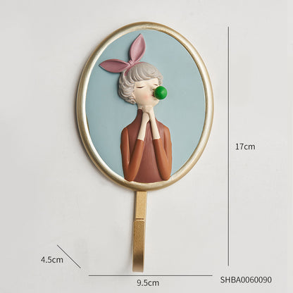 Adesivo murale Bambina tra le bolle