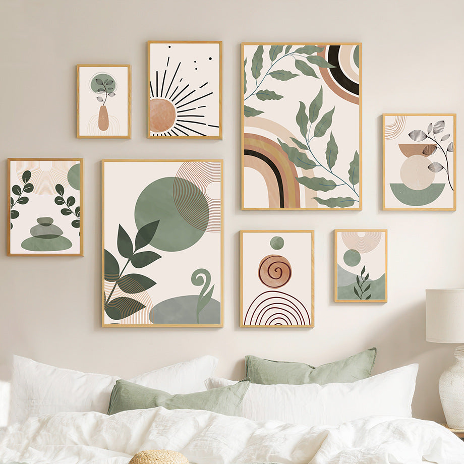 Quadro Foglie Geometriche