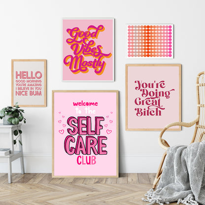 Poster ragazza con citazione