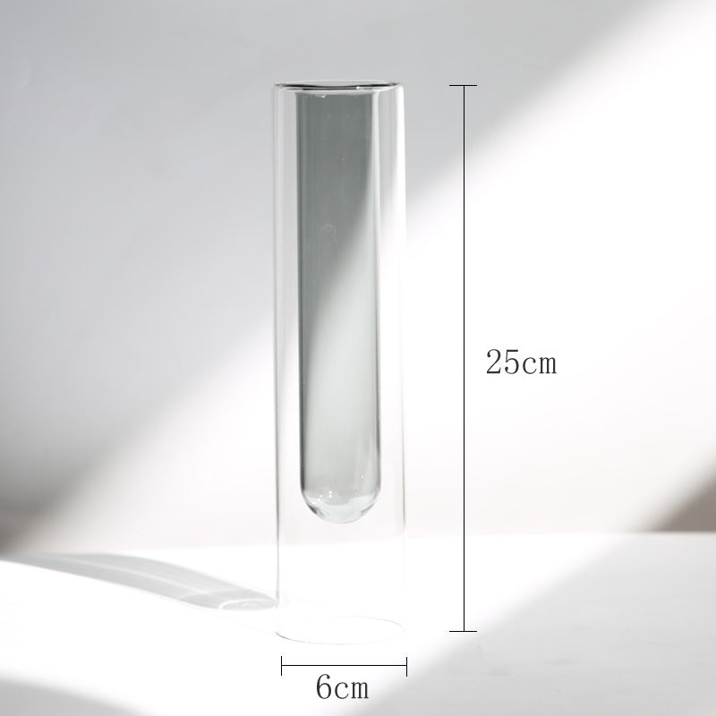 Vaso vetro nordico doppio strato