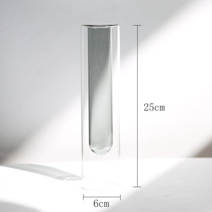 Vaso vetro nordico doppio strato