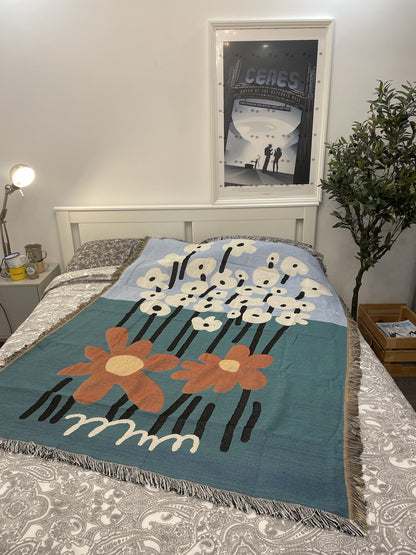 Plaid fiori stile nordico
