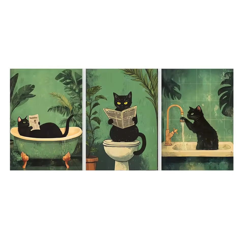 Stampa gatto nero