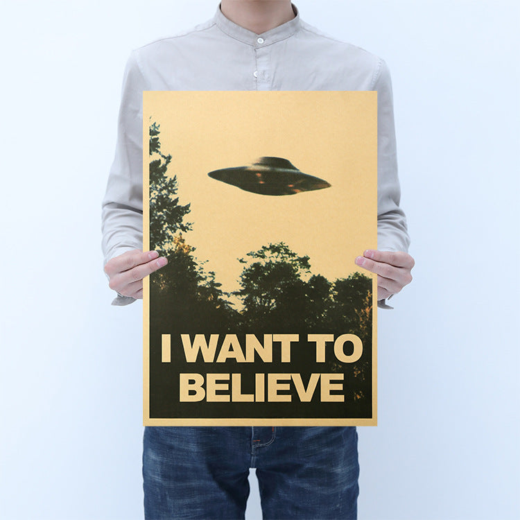 Poster Disco volante nel cielo