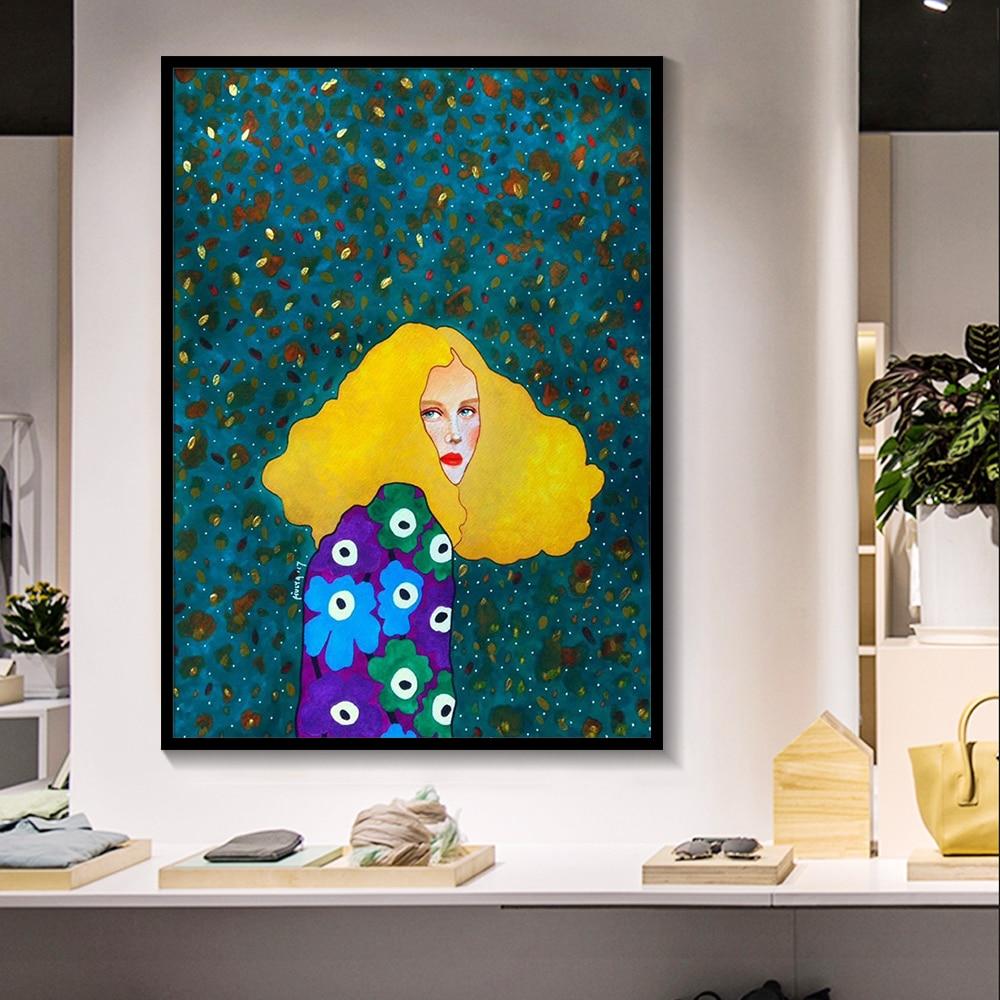 Tela figura moderna colorata