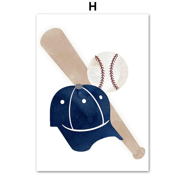 Poster Palloni sportivi colorati