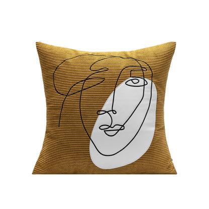 Cuscino velluto ricamato