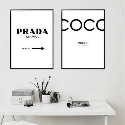 Quadro Lettere Stile Nordico