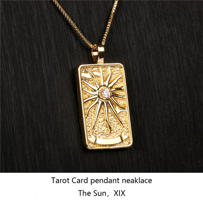 Collana tarocchi ventidue arcani mini oro