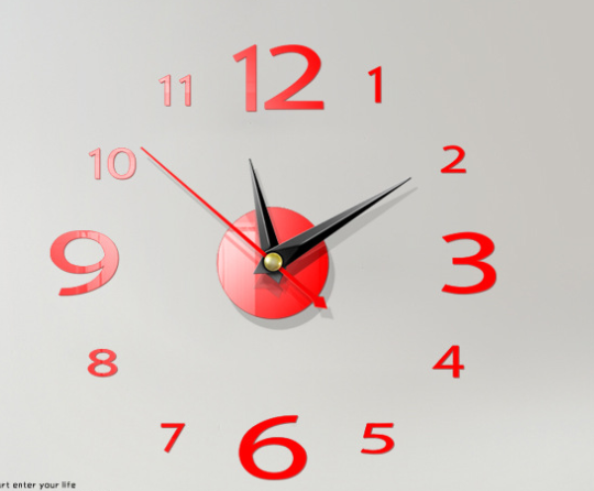 Orologio da parete Numeri prospettiva