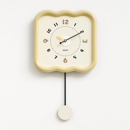 Orologio da parete Ondulati crema