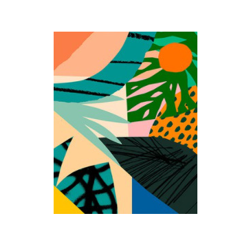 Quadro da colorare piante