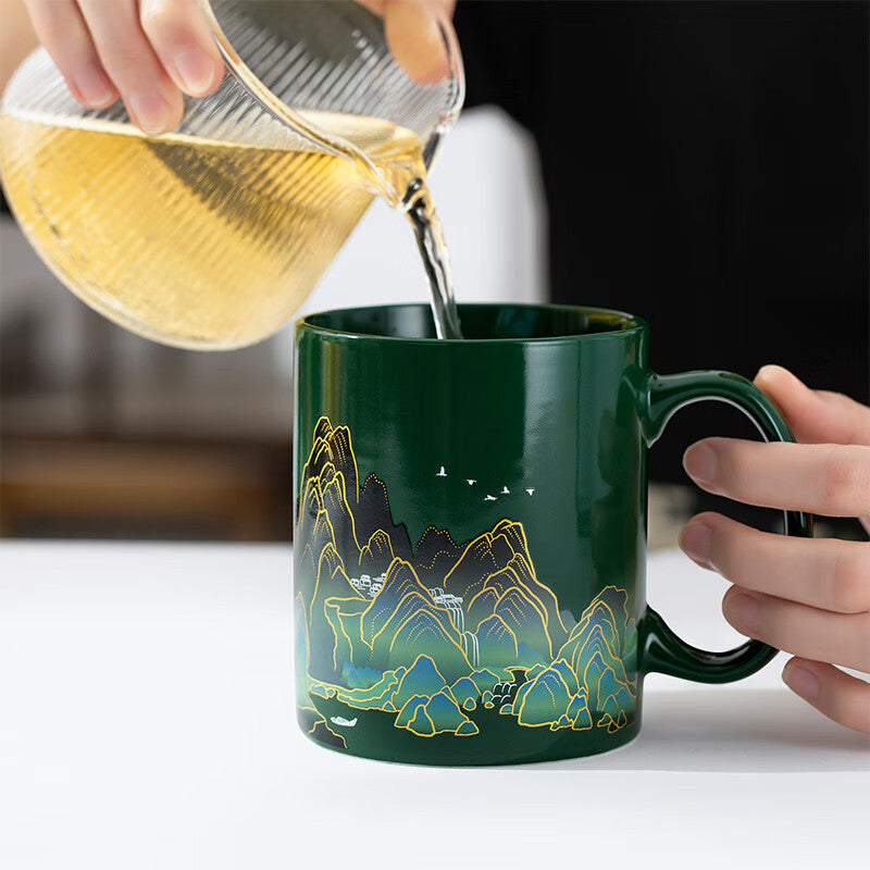 Tazza termocromica paesaggio