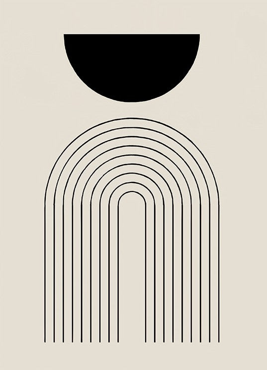 Poster boho astratto
