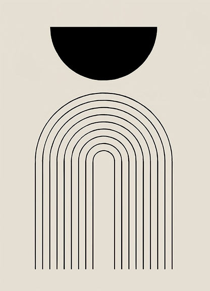 Poster boho astratto