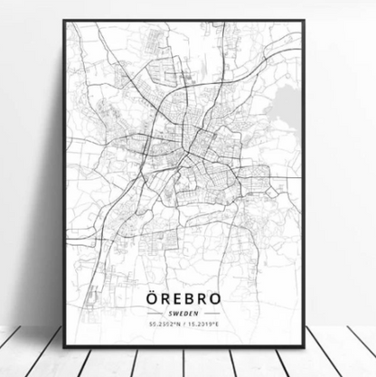 Quadro Mappa Città