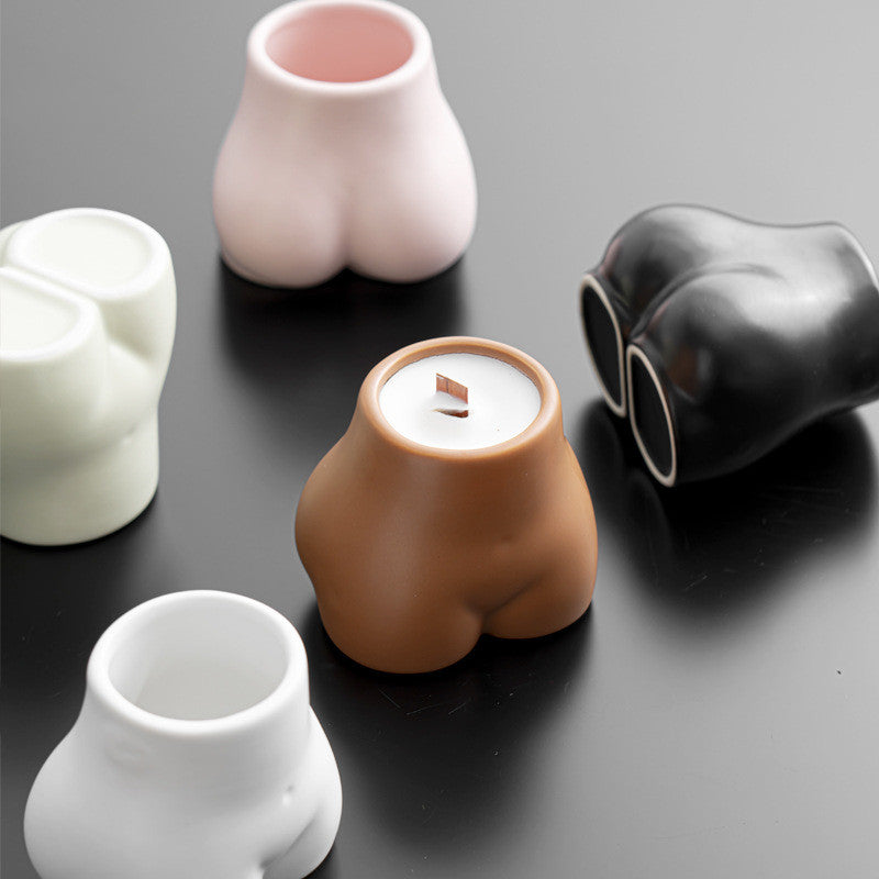 Candela profumata busto ceramica
