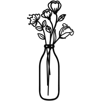 Silhouette metallica fiori