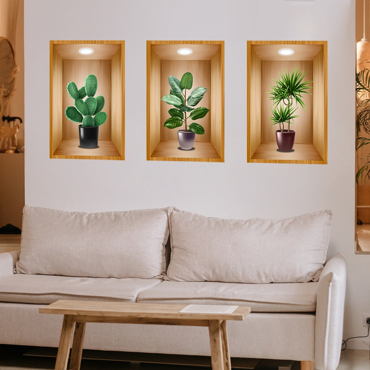 Adesivo murale vaso 3D