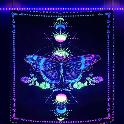 Tappezzeria teschio fluorescente