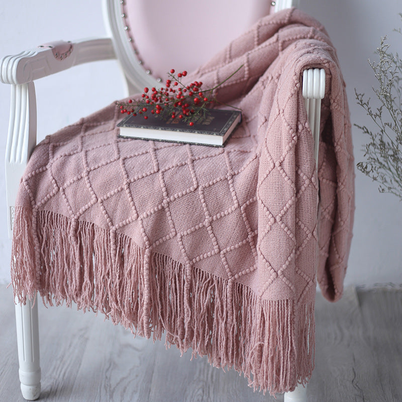 Coperta divano con losanghe