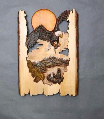Quadro legno animale