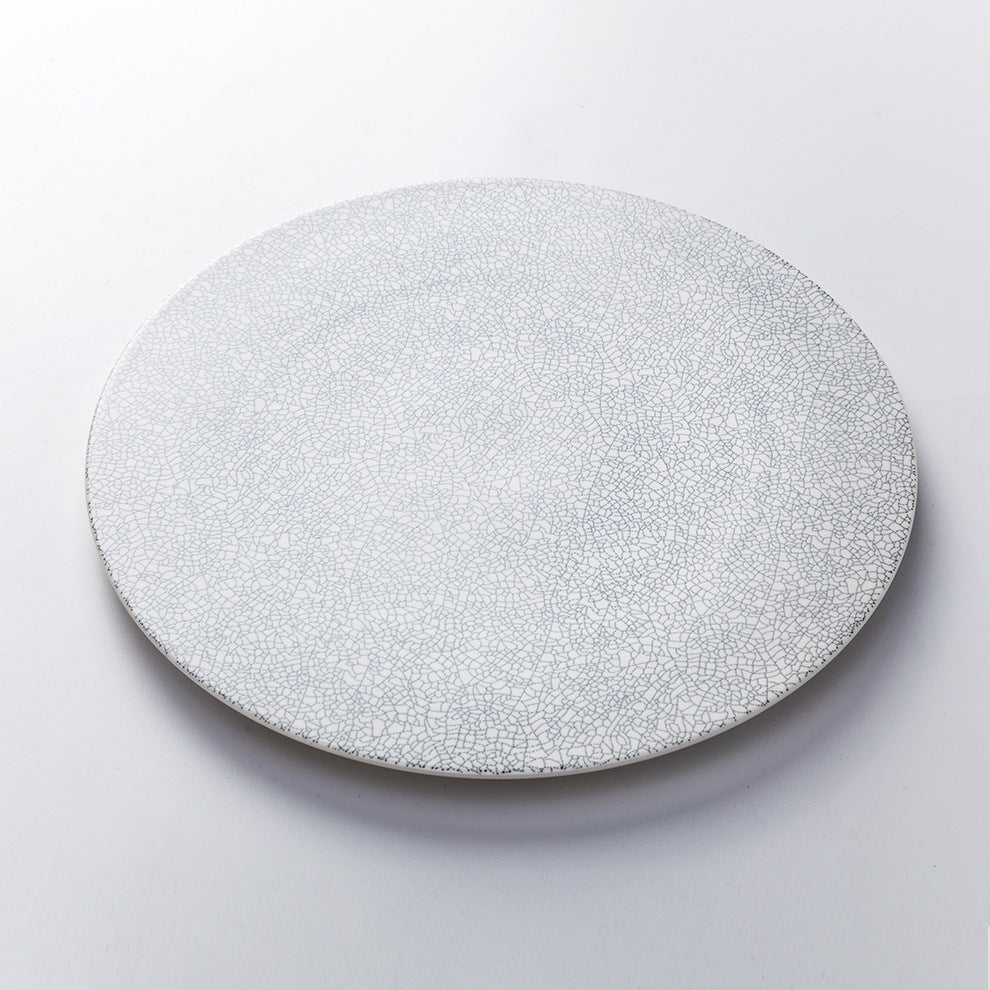 Piatto ceramica bianco opaco