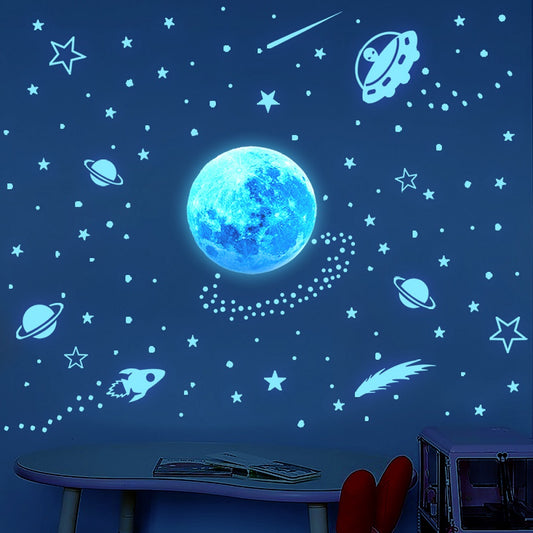 Adesivo murale Luna stelle