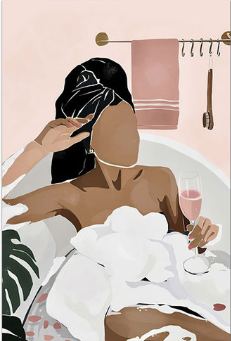 Poster bagno stile Nordic