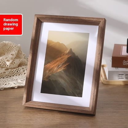 Cornice foto legno