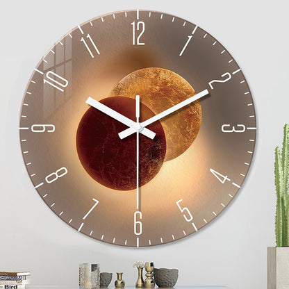 Orologio da parete Luna sole dorato