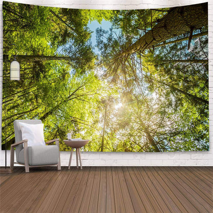 Arazzo Foresta Montagne
