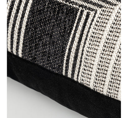Cuscino grigio-nero astratto