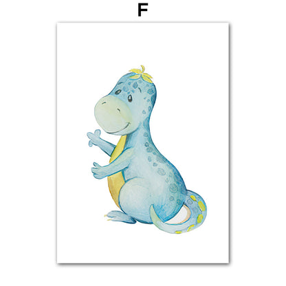 Quadro dinosauro per cameretta