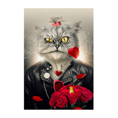 Quadro animali in smoking