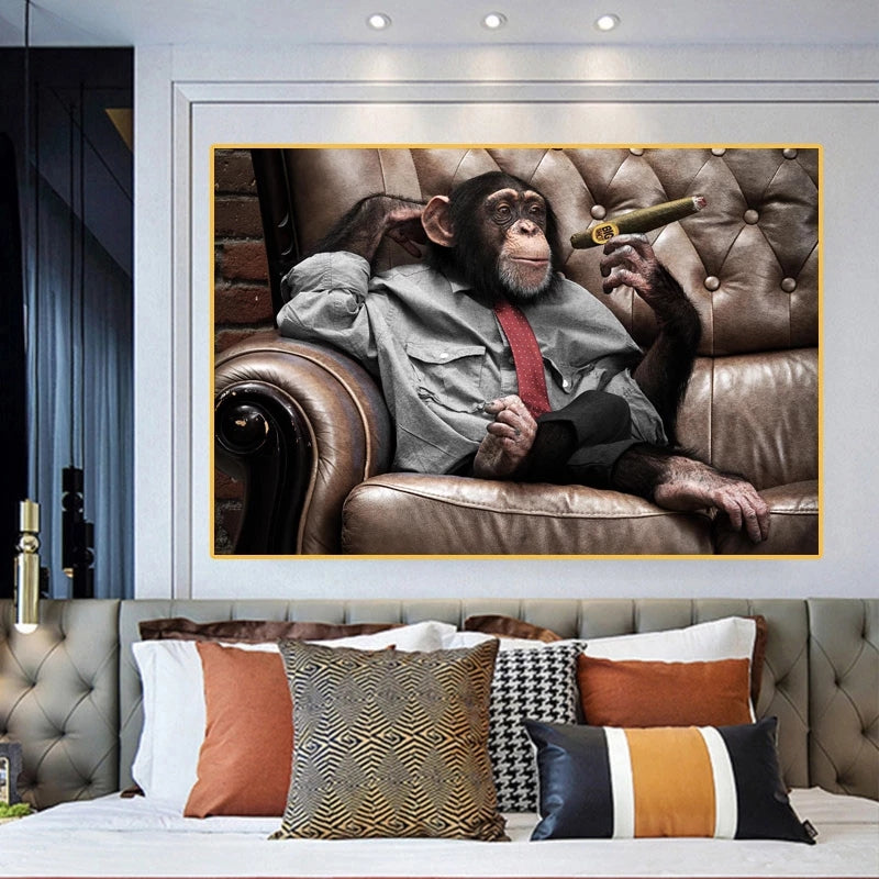 Quadro tela gorilla