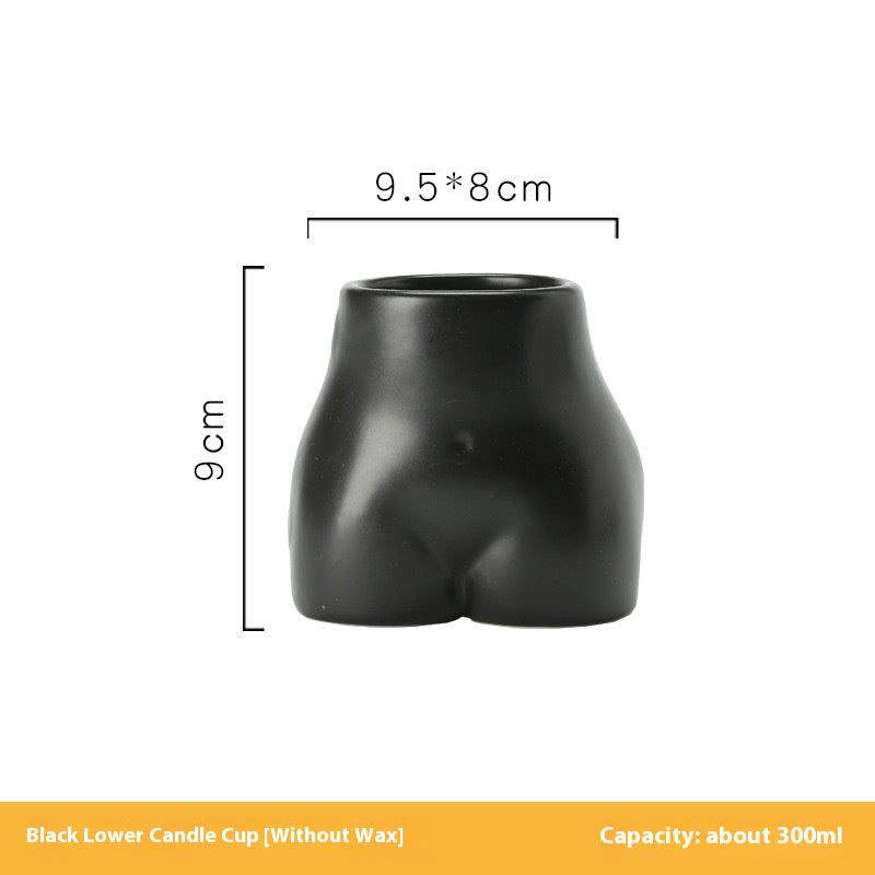 Candela profumata busto ceramica