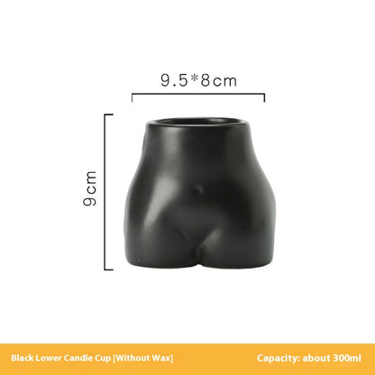 Candela profumata busto ceramica