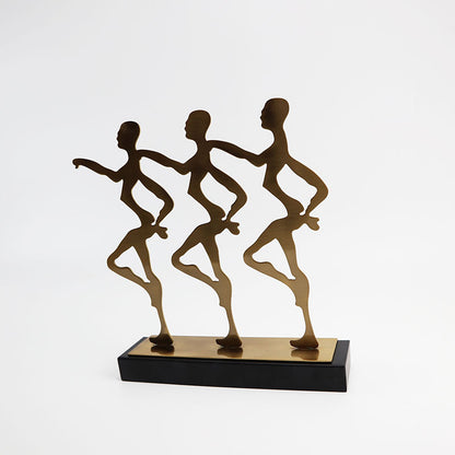Ornamento astratto con figura