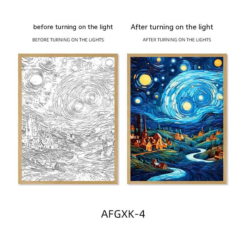 Quadro Cielo Stellato Illuminato