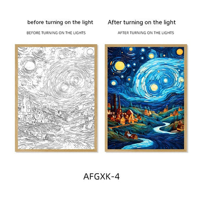 Quadro Cielo Stellato Illuminato
