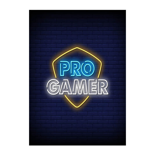 Quadro su tela Icone neon videogiochi