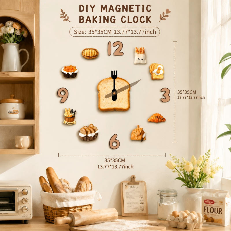Orologio da parete Panetteria magnetico