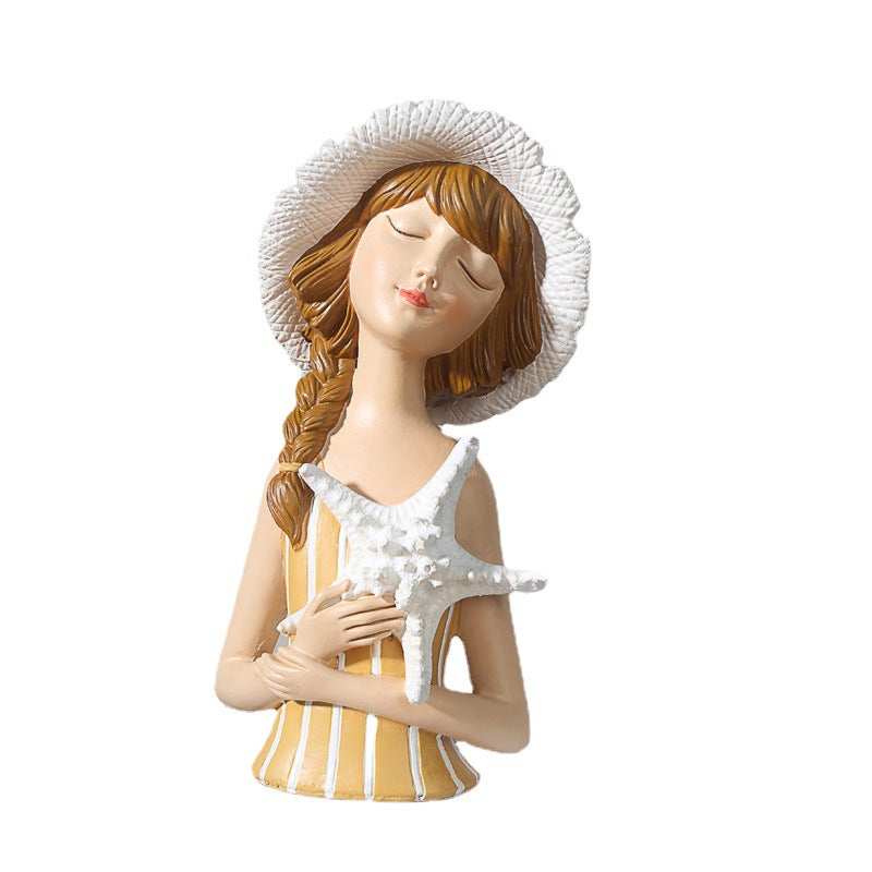Figura Ragazza con Bouquet