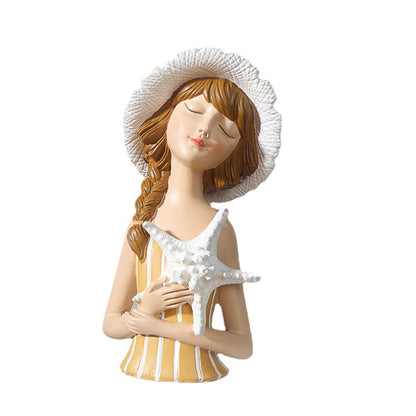 Figura Ragazza con Bouquet